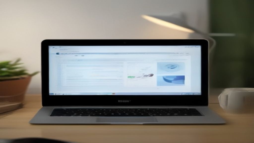 [本文IMAGE_3] close-up of laptop screen showing e-commerce dashboard with sales charts and product listings, blurred keybo