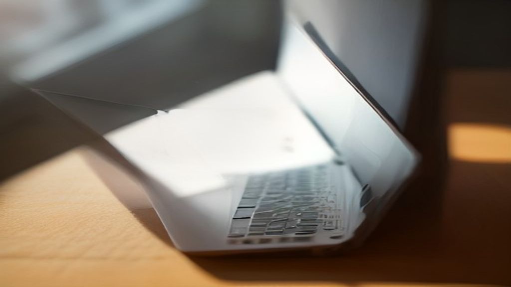 [本文IMAGE_2] close-up of hands typing on laptop keyboard with wordpress admin screen visible, coffee cup beside, warm mor