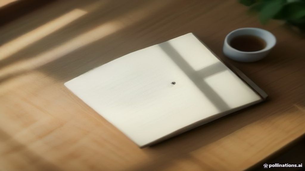 [本文IMAGE_4] notebook with handwritten checklist and pen, laptop in background showing completed task, cup of green tea b